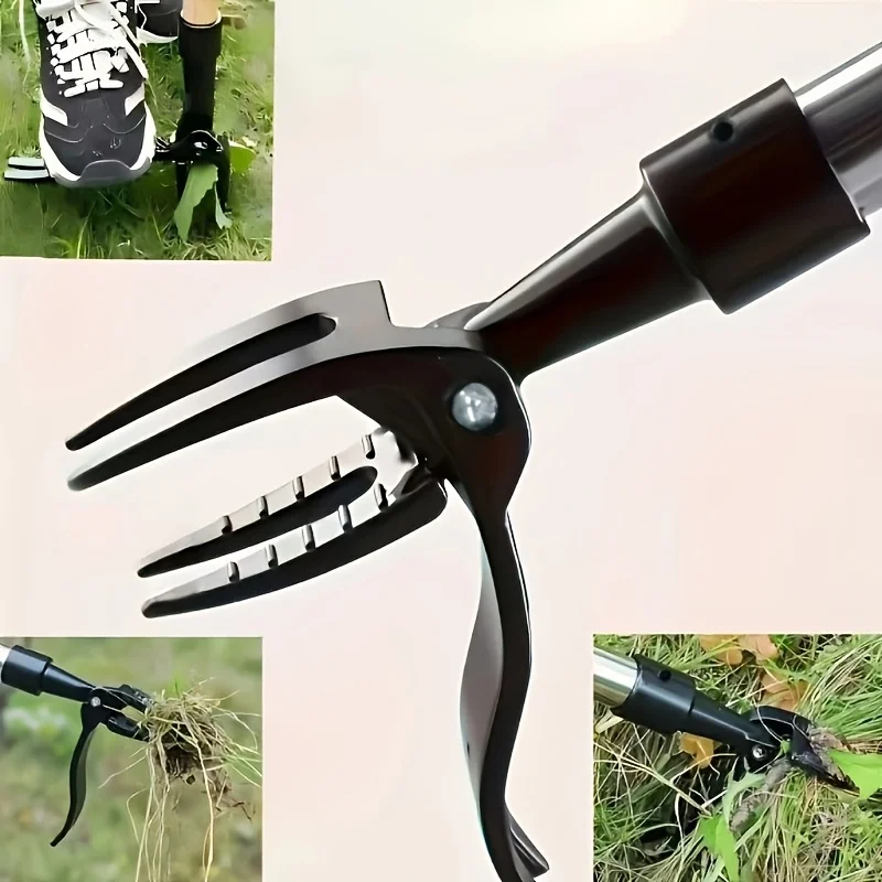 1 PC 4-Claw Weed เครื่องมือหัว-Professional Root EXTRACTOR สําหรับ Tough Garden Weeds,ERGONOMIC YARD Maintenance Solution