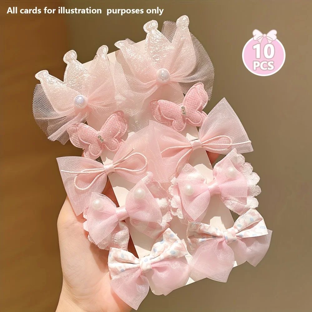 10 piezas de horquillas rosas dulces son lindas y versátiles