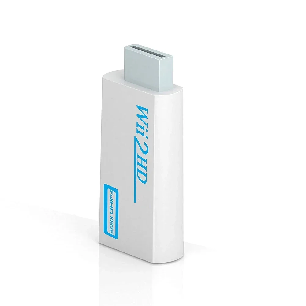 1080p full hd adaptador conector 3.5mm áudio de vídeo para pc hdtv monitor wii2hdmi-compatível wii para hdmi-conversor compatível