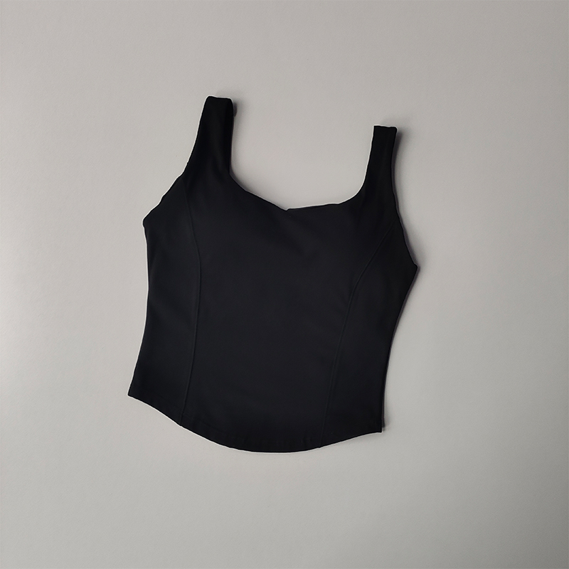 Camiseta sin mangas de alta resistencia para mujer, Sujetador deportivo a prueba de golpes para correr, sujetador de Yoga desnudo de alta elasticidad para uso externo