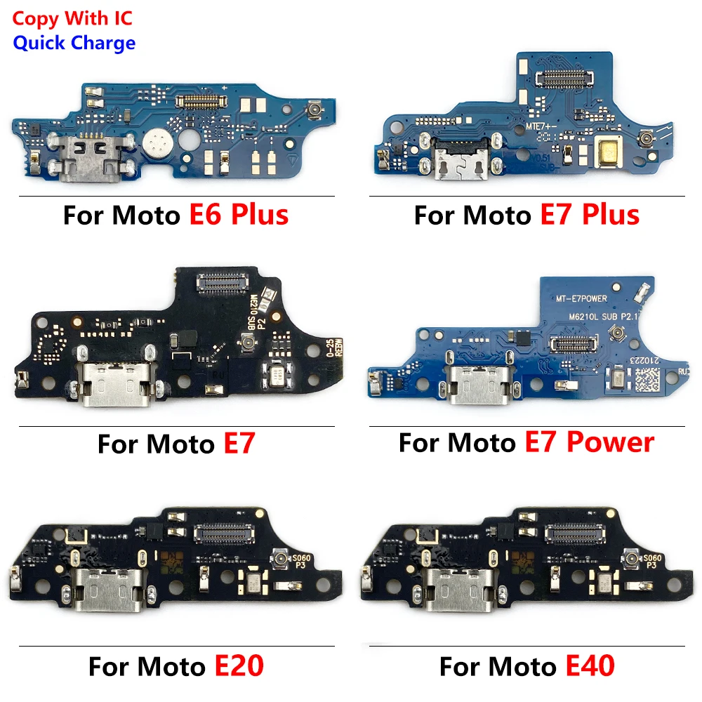 Mới USB Sạc Cổng Sạc Cắm Ổ Cắm Cổng Kết Nối Ban Micro Cáp Mềm Cho Motorola Moto E6S E40 E30 E20 E6 plus E7 Điện