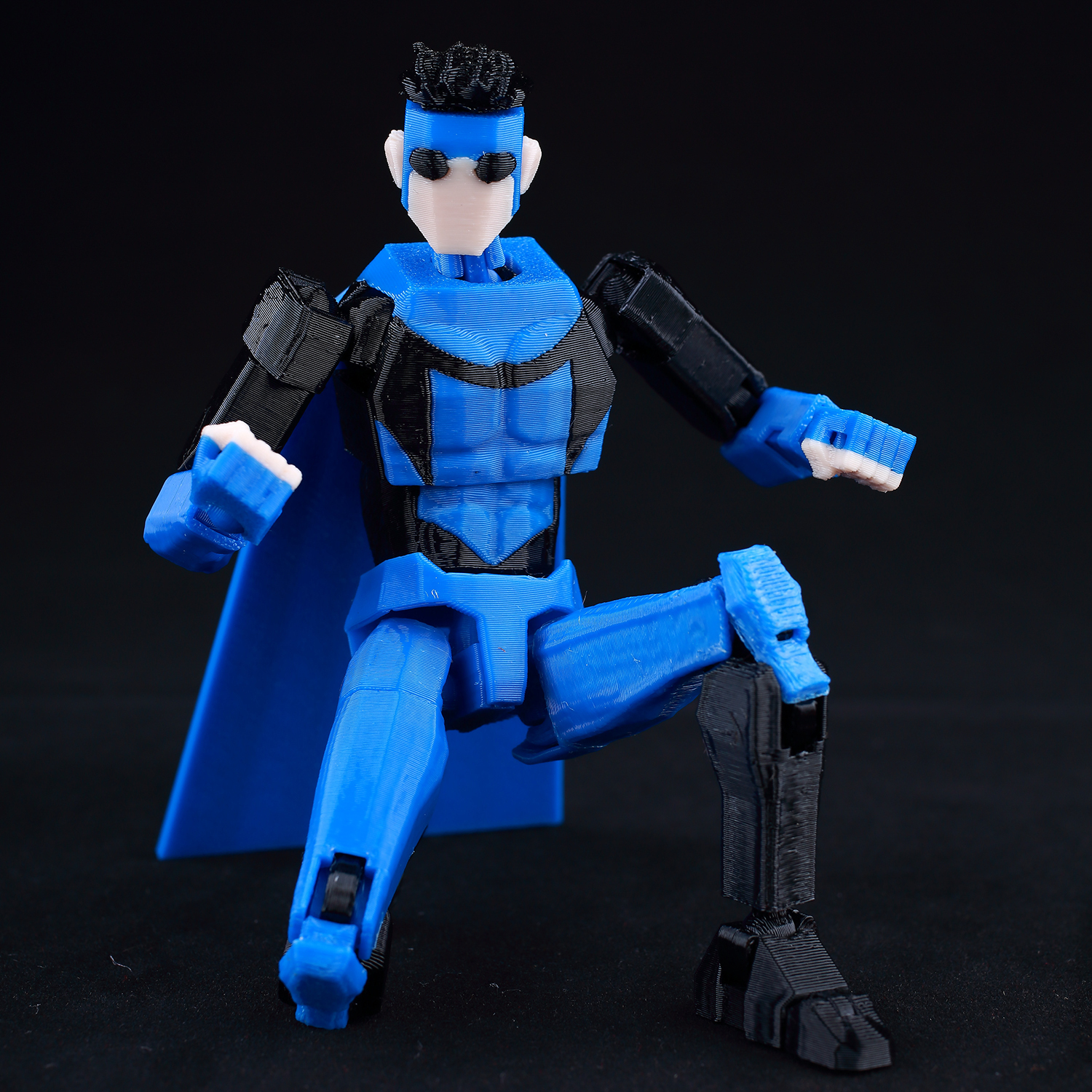 9L3D Lucky 13 Invincible Boy Action Figure, 3D Printed Anime Model, Multi-Jointed Poseable Collectible Toy, Gift for Fans