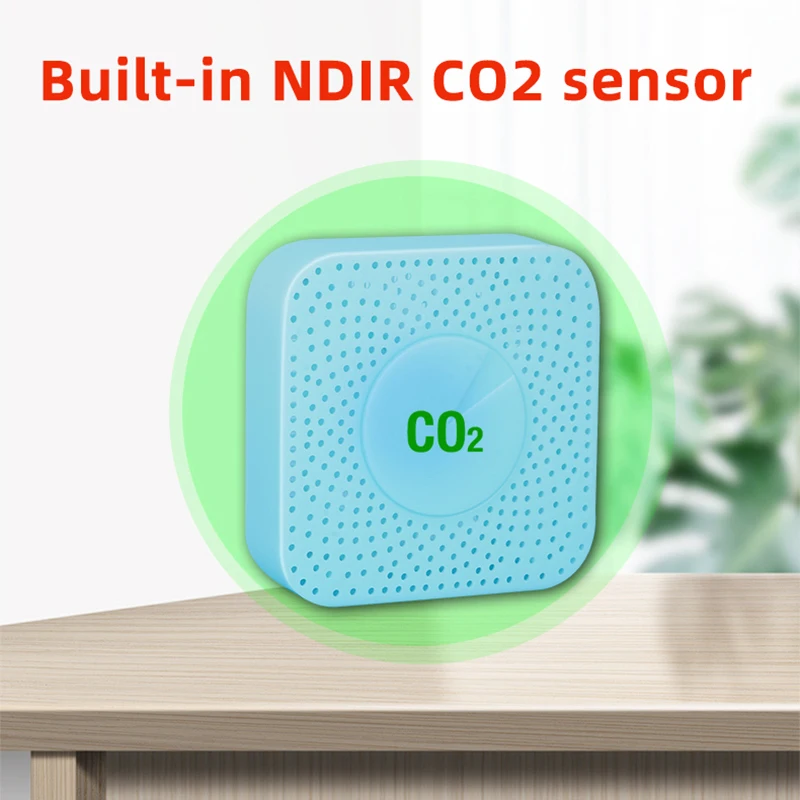 ZigBee Tuya CO2เซ็นเซอร์ NDIR ความแม่นยำสูงสมาร์ทโฮม Linked Co2เครื่องตรวจจับ Air Monitor ในครัวเรือน SmartLife APP