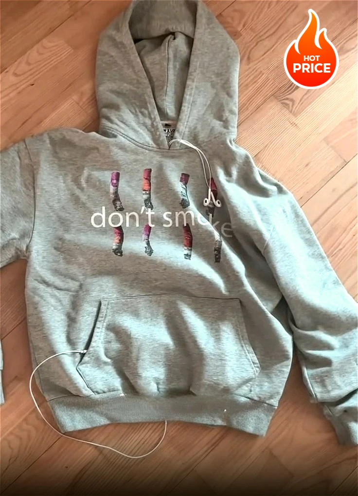 Y2K Kampagne Hoodie Retro Rauch Druck Sweatshirt Männer Frauen Neue Trendy Vintage Klassische Hip Hop Grau Streetwear Unisex Lose Mantel