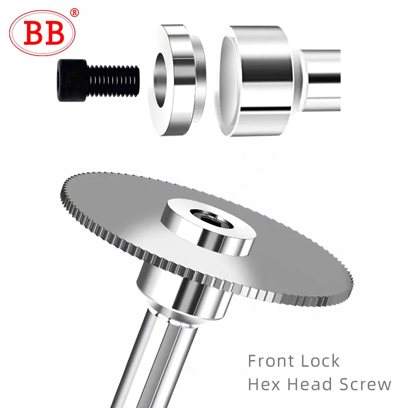 Sierra BB, fresa, sierra cortadora, soporte de hoja de cenador, mecanizado de ranurado CNC, herramienta de corte de Metal, bloqueo trasero delantero, 10mm, 12,7mm, 13mm