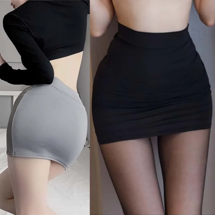 FREEAUCE-minifaldas de tubo de cintura alta para mujer, faldas ajustadas ajustadas para fiesta y Club nocturno, Falda corta envolvente, Sexy, informal, en blanco y negro