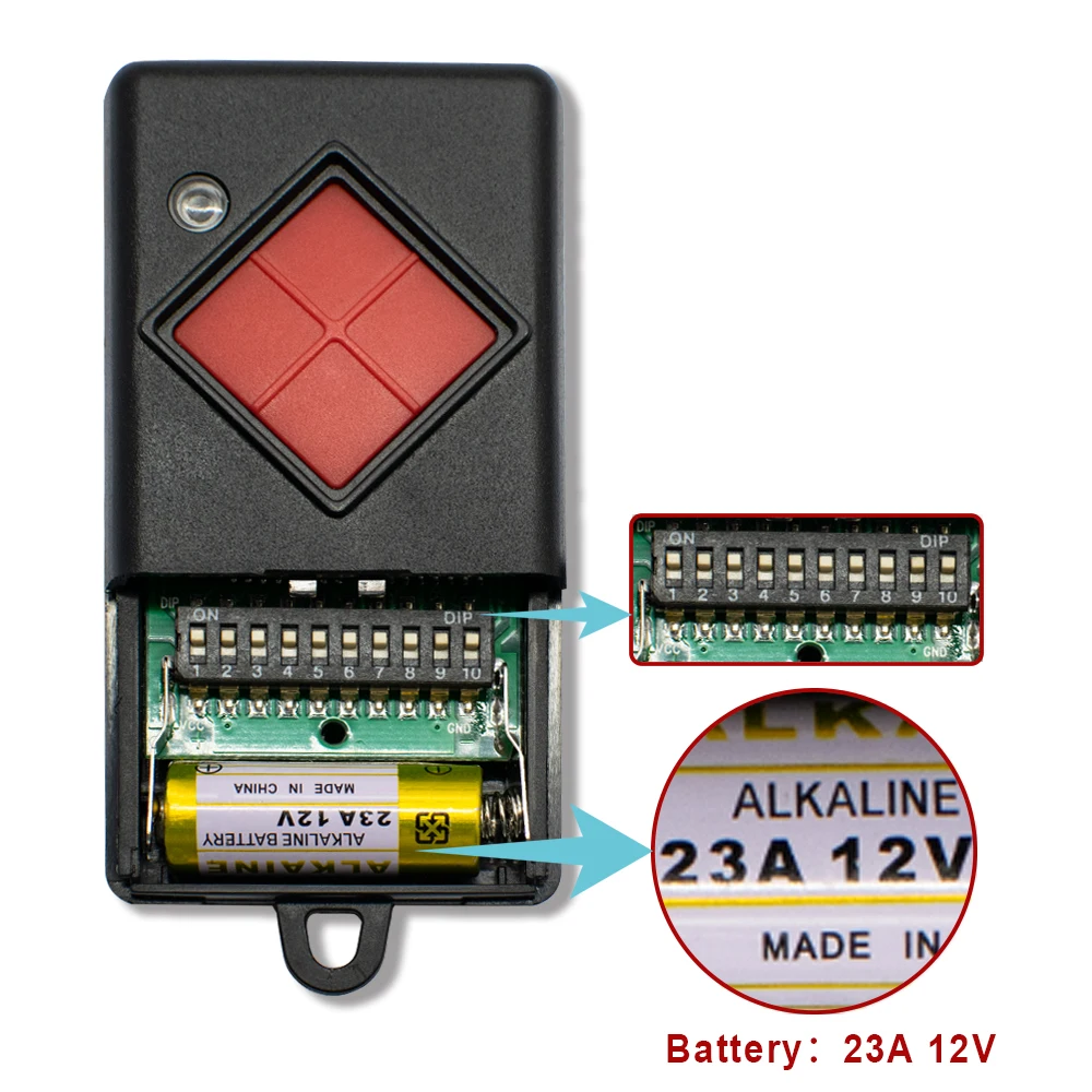 Remote Control 40 mhz DICKERT 1 Button 40.685MHz MAHS40-01MAHS40-04 Garage Door Opener Transmitter Replacement