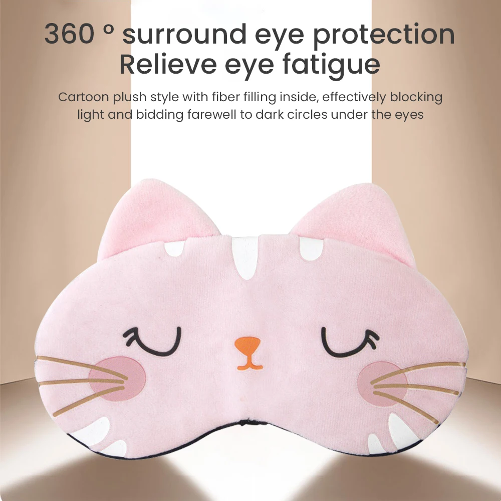 Cartoon Cute Plush Sleeping Eye Mask Sleeping Eye Mask Ice Pack Dziecięca maska na oczy Oddychająca maska na oczy zaciemniająca przerwa na lunch