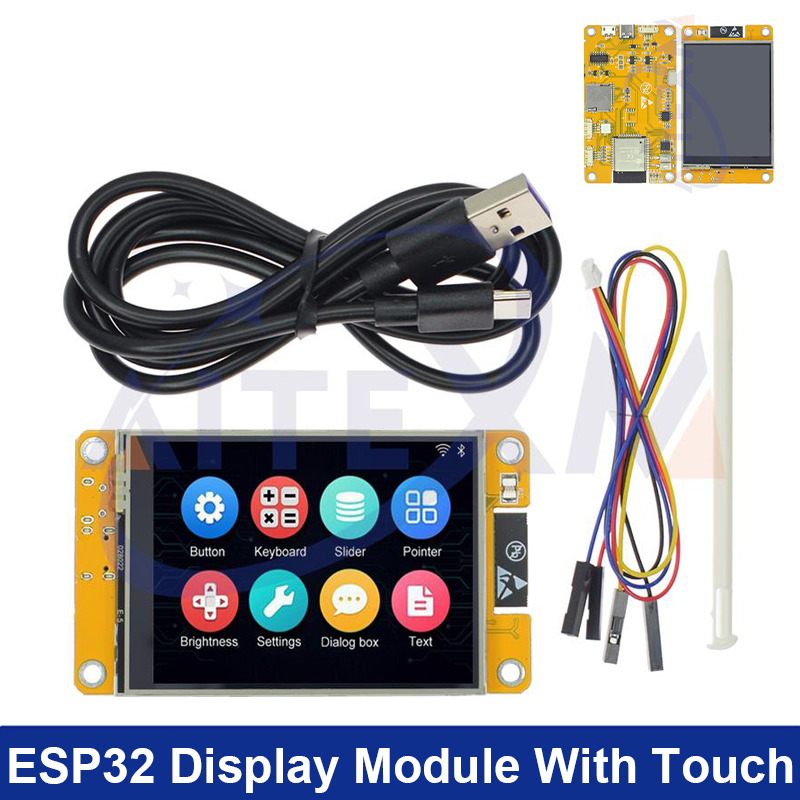 ESP32 LVGL WiFi Bluetooth Development Board 2.8 Inch LCD TFT Module 240*320 Smart Display Touch Screen YANXD