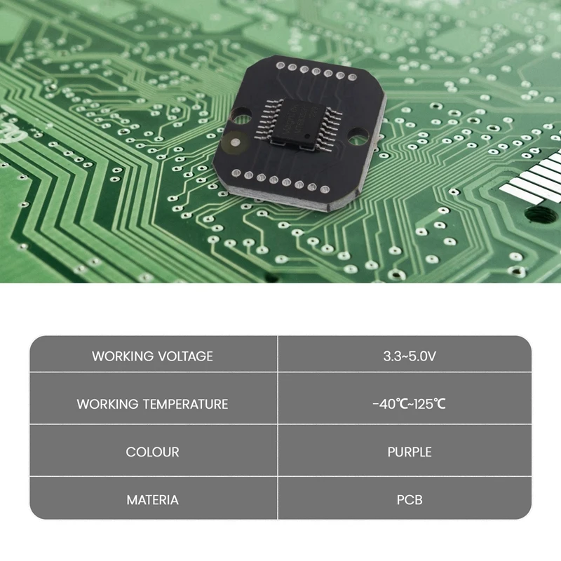 Módulo codificador magnético 3X MT6835, Motor sin escobillas PWM/SPI, codificador de 21 bits que puede reemplazar AS5048