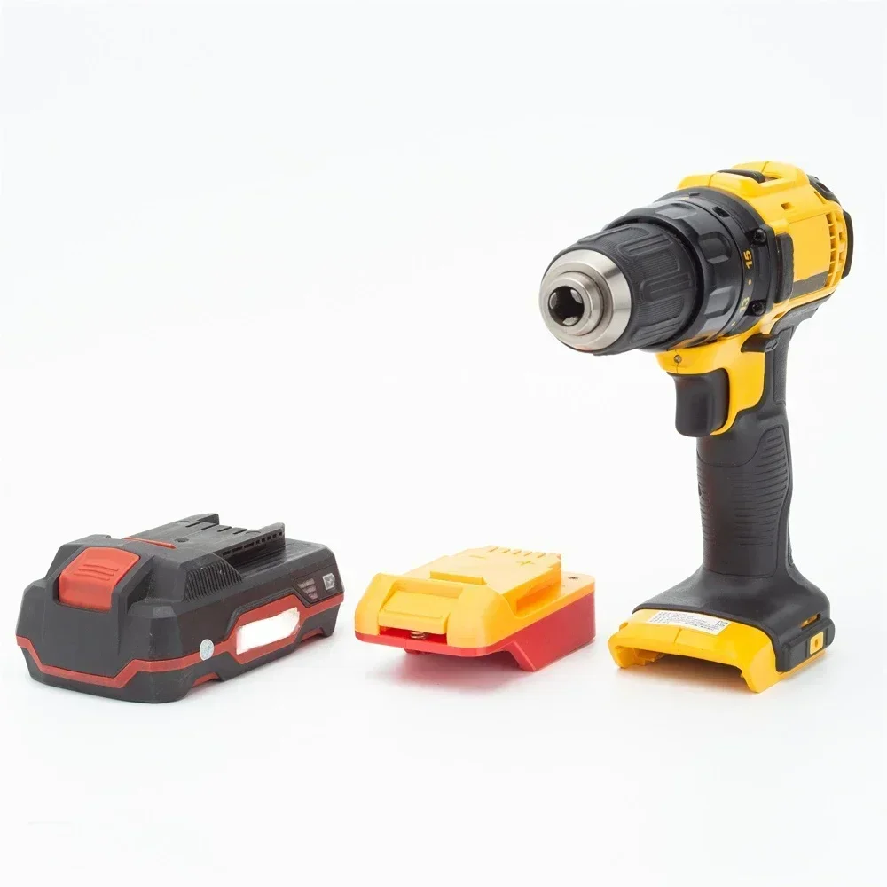 Adaptador de conversión de batería para Lidl Parkside X20V Team Li-ion a herramientas inalámbricas Dewalt de 18 V (no incluye herramientas ni batería)