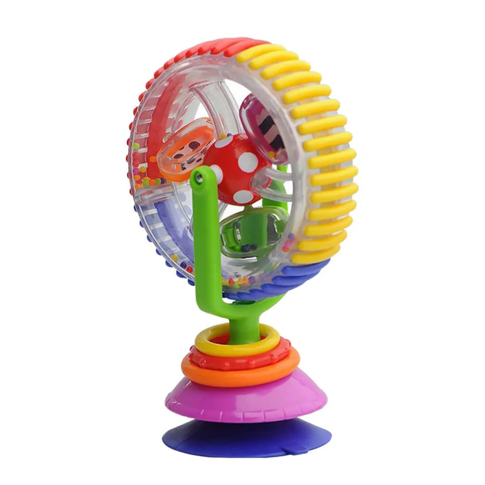 เด็กหมุน Ferris ล้อ Rattle พร้อมถ้วยดูด Rattle ของเล่นตลก Feeding ของเล่นสําหรับ Early Development ทารกและเด็กวัยหัดเดิน