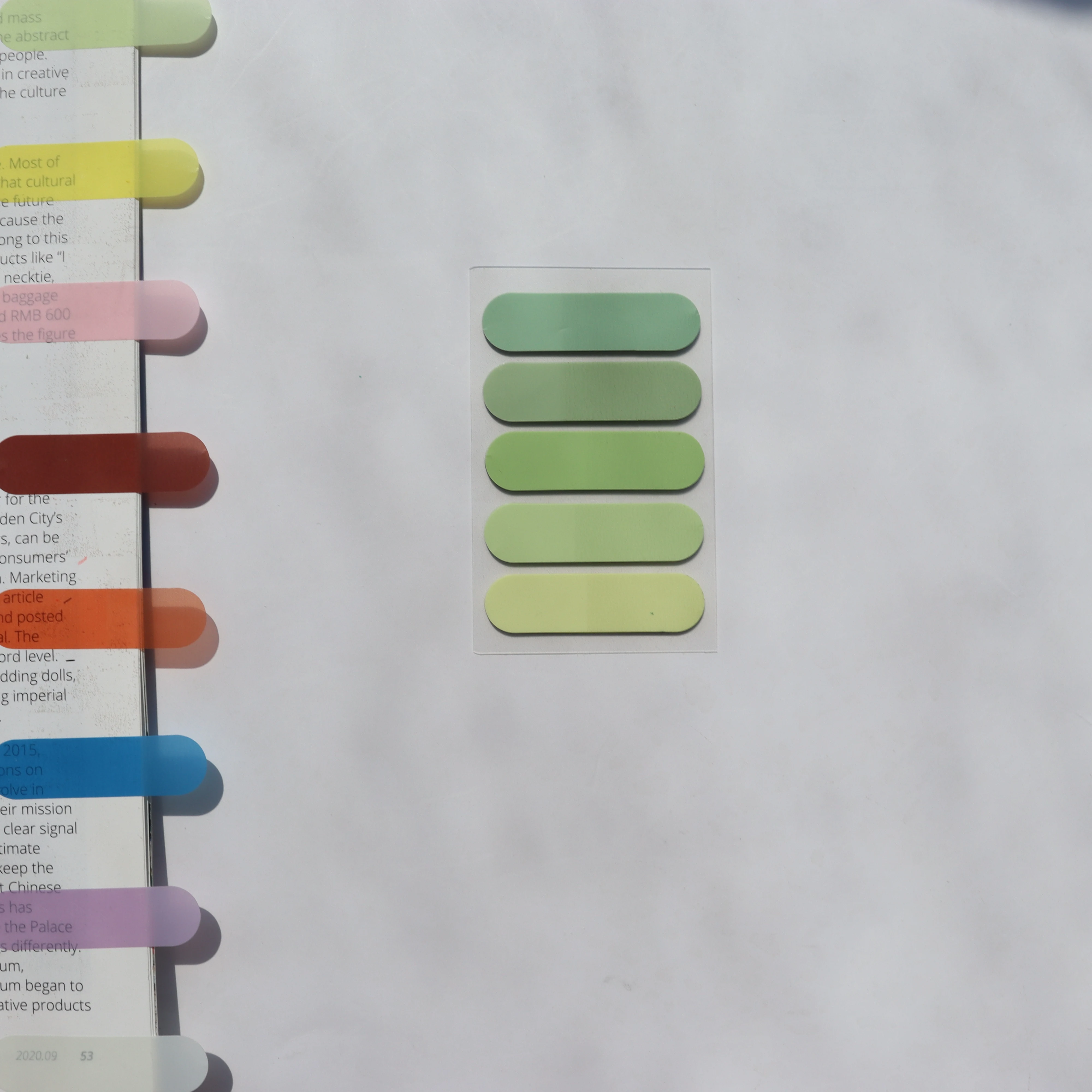100 Sheets Transparent Sticky Notes Self-Adhesive BookMarker Annotation Reading Book Clear Tab Kawaii Cute Stationery