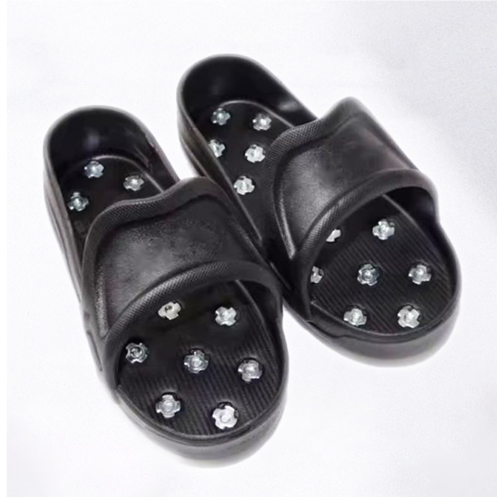 1Pair Flexible Soft Spiked Shoes for Epoxy Floor Coating Epoxy Paint Self-Leveling Cement EVA Soft Material US Large Size