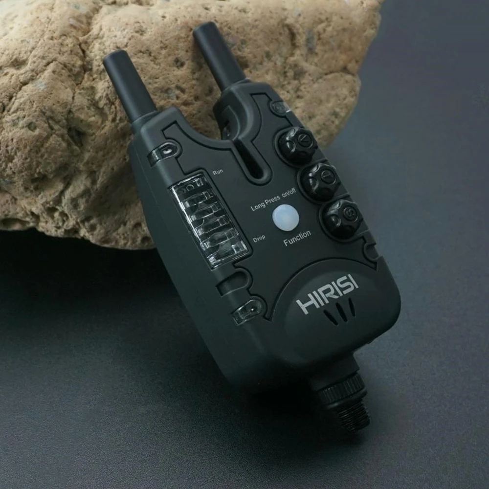 Hirisi ปลาคาร์พตกปลากัดสัญญาณเตือนภัย LED Light, ปรับระดับเสียง, โทน, ความไวตกปลากัดตัวบ่งชี้ B150