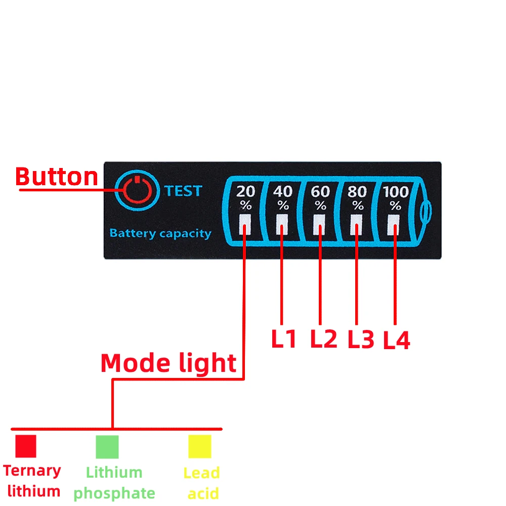1S-8S 18650 Li-ion Lipo Lithium 5-30V Axit Chì Chỉ Báo Mức Pin Máy Màn Hình LCD đồng Hồ Hiển Thị Mô Đun Công Suất Đo Điện Áp