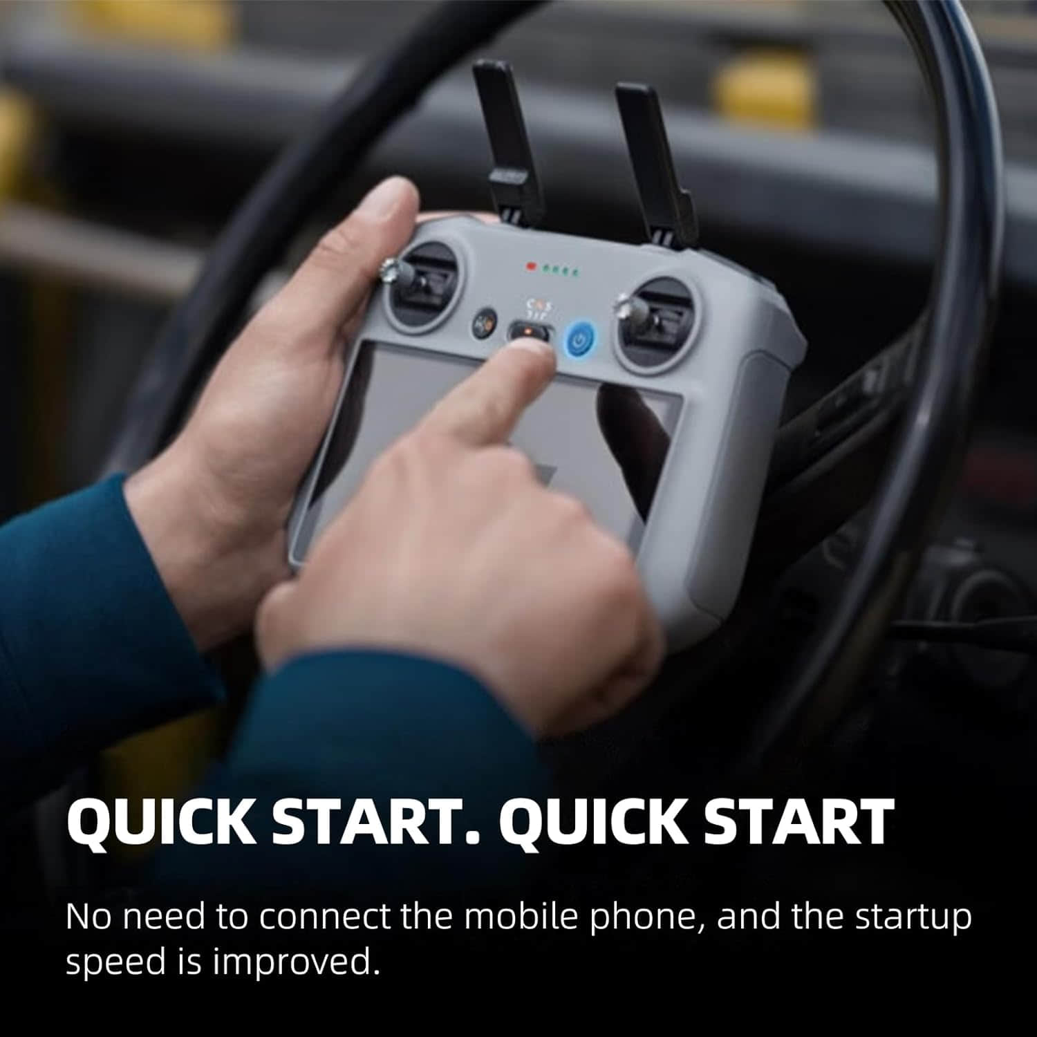 Controle remoto RC 2 com processador de próxima geração, transmissão O4 de 20 km com tela FHD de 5,5 polegadas Controlador inteligente para drones