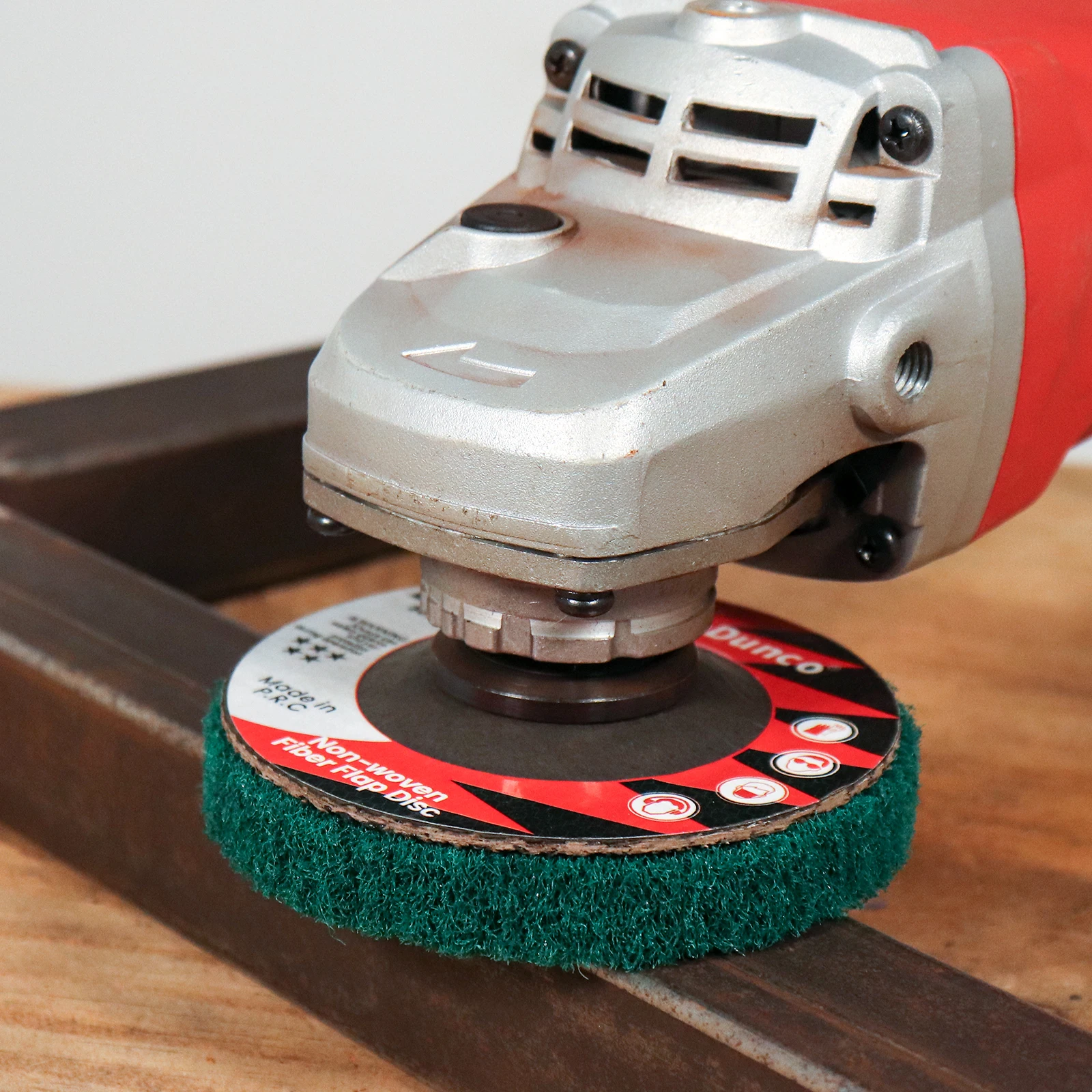 Disco de rueda de pulido con solapa de fibra de nailon de 125mm, muela de molienda no tejida de 5 pulgadas, muela giratoria de Metal y madera para amoladora angular