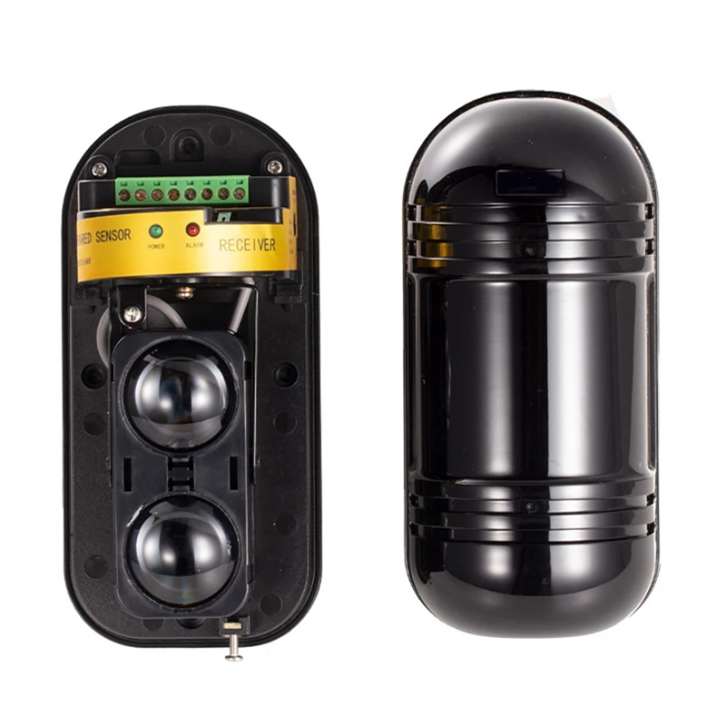 N75R-Rainproof Wireless 2 Beams Infrared Sensor Detector Alarm 100M Detect Distance For GSM Wifi Home Burglar System
