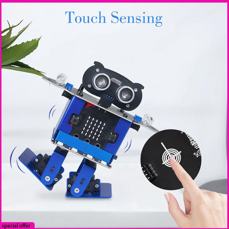 A65Z Happybot Programmierung Auto Roboter Programmierung Auto + XR Scratch Biped Walking Dance Musik Micro:Bit Motherboard APP