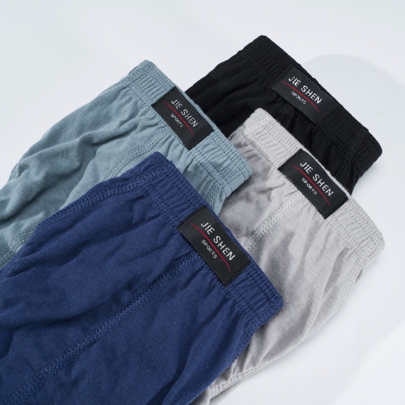 4 Teile/los männer 100 % Baumwolle Atmungsaktive Slips Bequeme Männliche Unterwäsche Dessous Höschen Unterhose Plus Größe XL -5Xl
