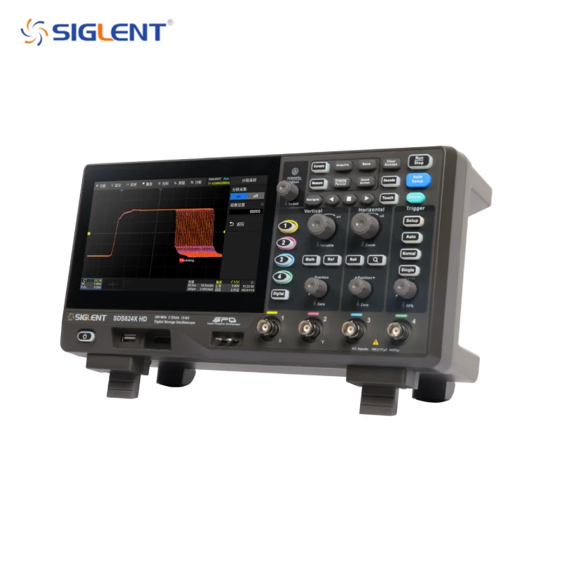 Siglent SDS802/804/812/814/822/824X HD High-definition Oscilloscope , 12 Bit Resolution, 2/4 Channels，Bandwidth 70MHz