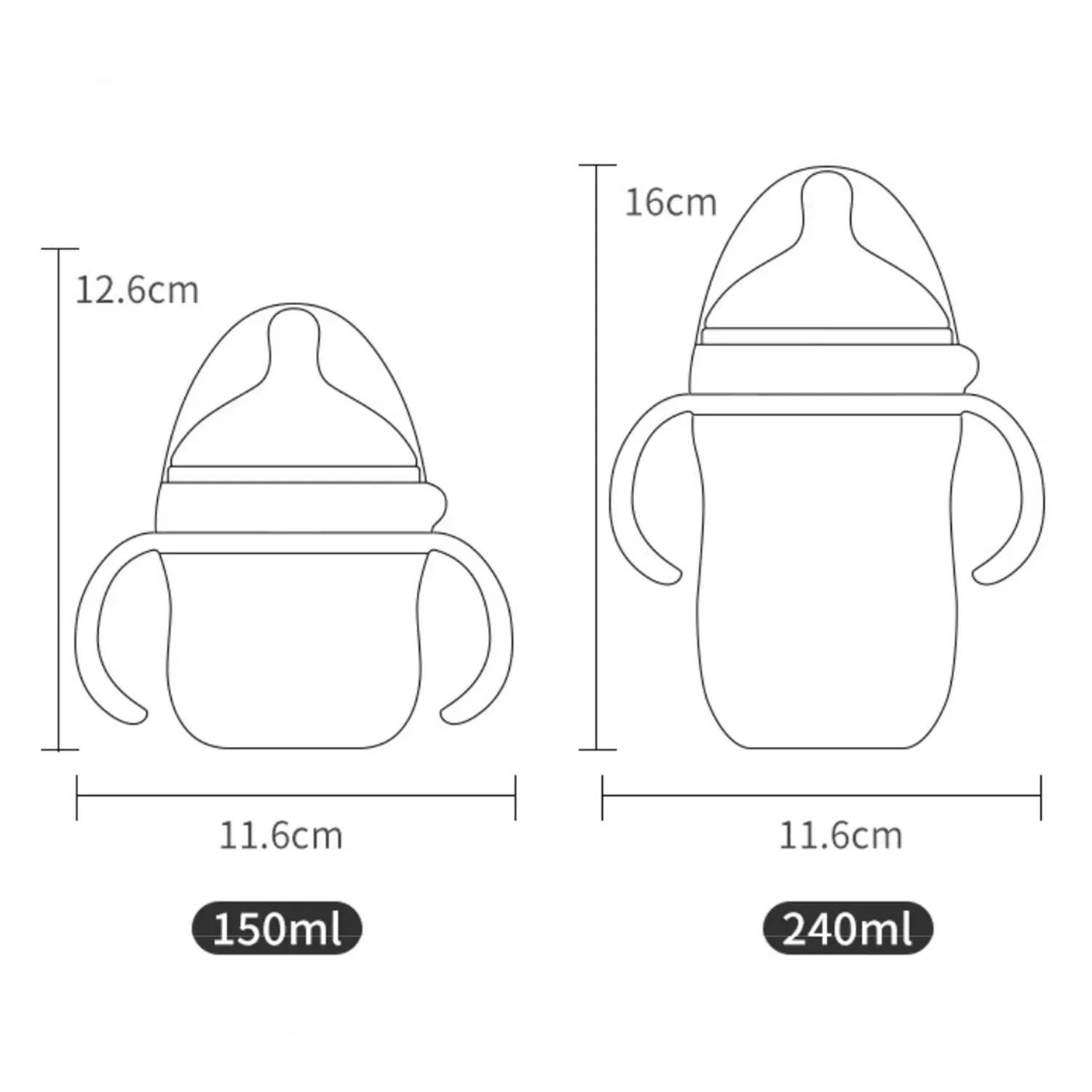 0-36 เดือนขวดซิลิโคนเด็กเลียนแบบ Breastmilk Design NANO ขวดน้ําขวดของขวัญที่สมบูรณ์แบบสําหรับทารกแรกเกิด DROP-proof