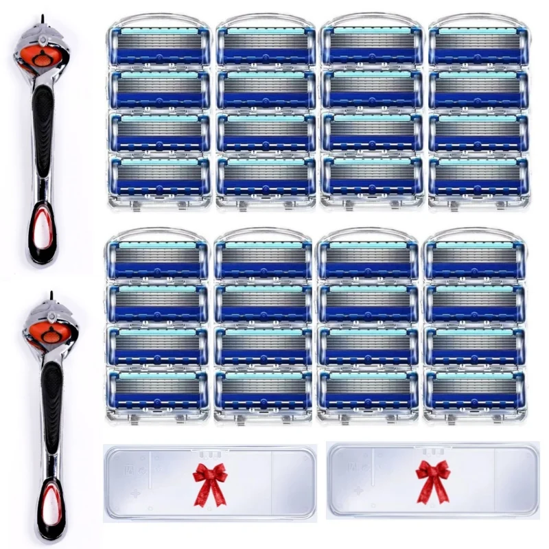 5 Layers Razor Replacement Head Manual Replacement Razor Blade