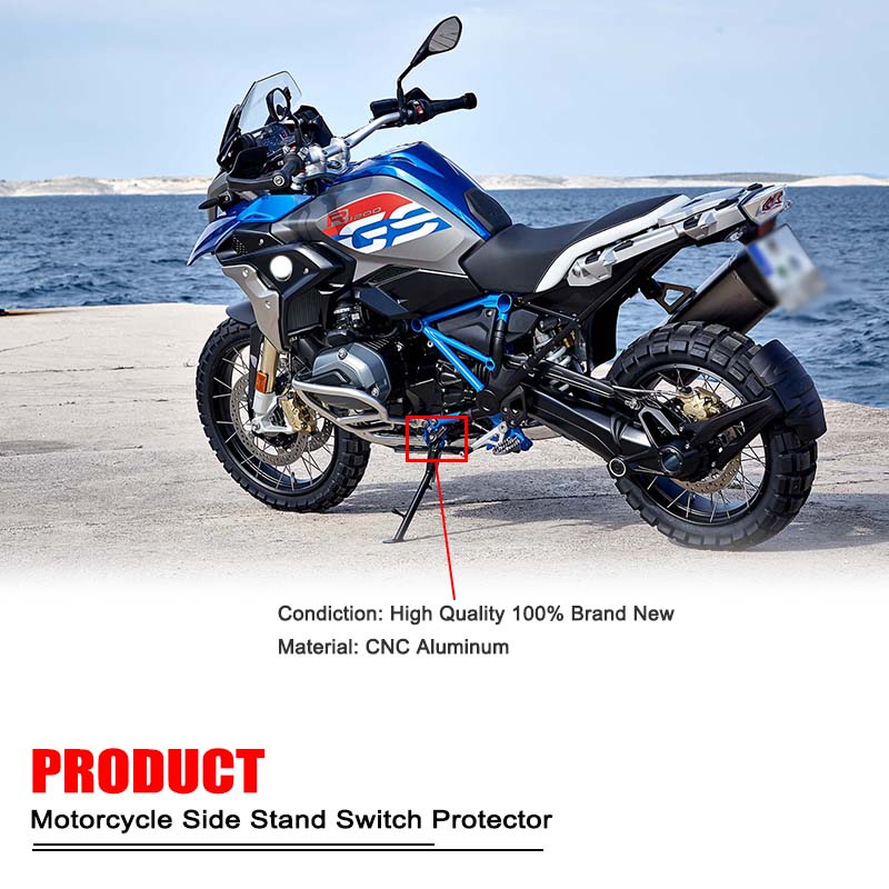 R1250GS Sidestand Side Stand Switch Protector Guard Cover Cap For BMW R1250GSA R1200GS R 1200 GS LC Adventure 2014-2023 2022