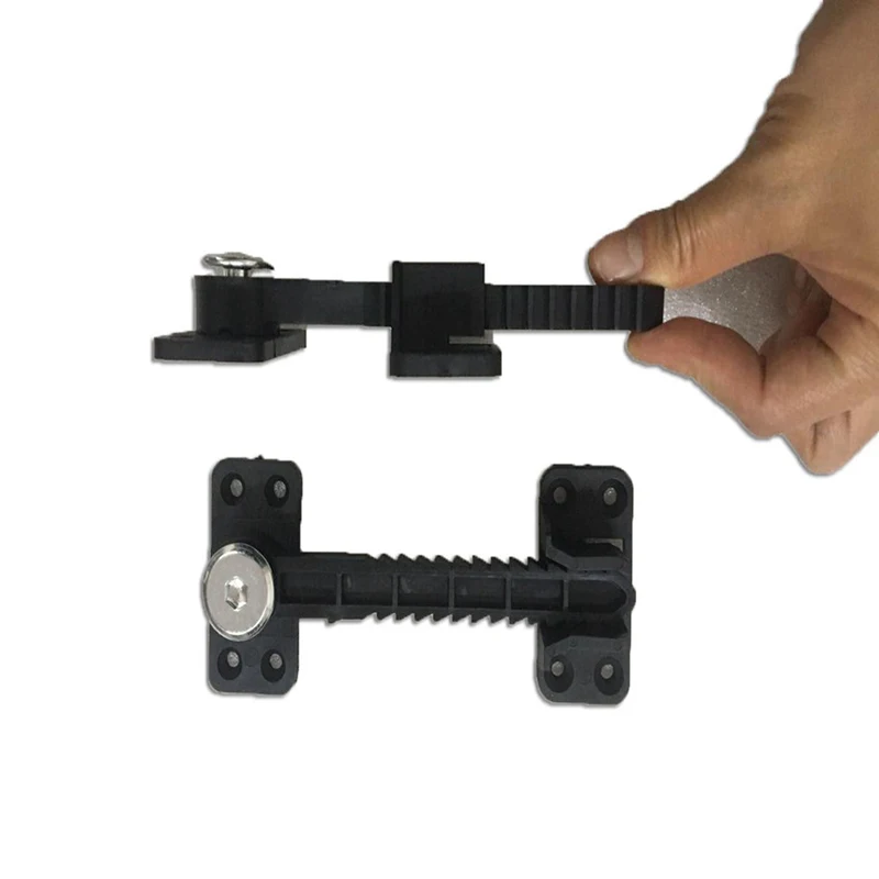 Sofa Interlocking Latch Furniture Couch Sofa Coated Plastic Invisible Connector Brackets Rotate 360 Degree, Black, 14x6cm