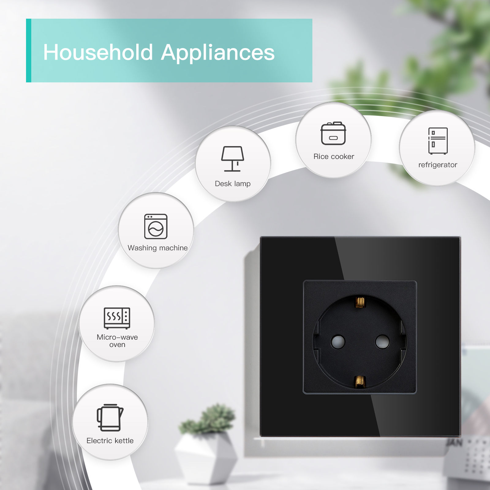 BSEED Одинарная стеклянная розетка европейского стандарта с настенными USB-розетками Двойные электрические розетки Тройные розетки Порты USB Type-C Черный 16A