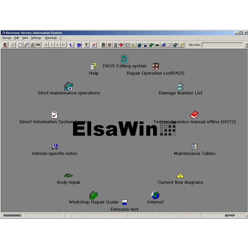 Newest  ELSAWIN 6.0+ Etka 8 .3 for A-udi for V-W Auto Repair Software Group Vehicles Electronic Parts Catalog free help install