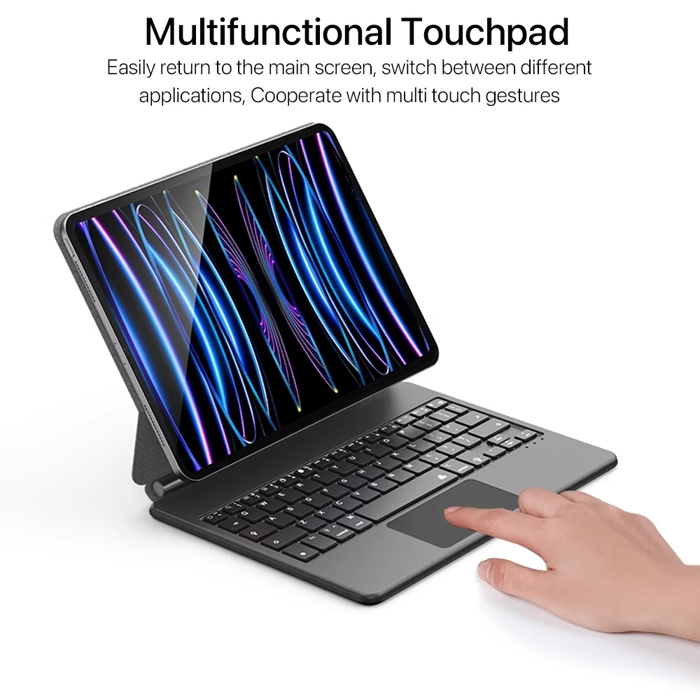 Magic Keyboard Case For Ipad 10th Air 4 5 11in 12.9in Magnetic Backlight Bluetooth Wireless Keyboard Ipad Case Ipad Accessories