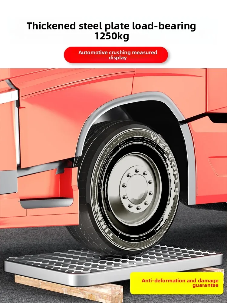 Rimorchio in lamiera d'acciaio, camion pieghevole, carrello piccolo, movimento portatile estraibile piatto spinto a mano