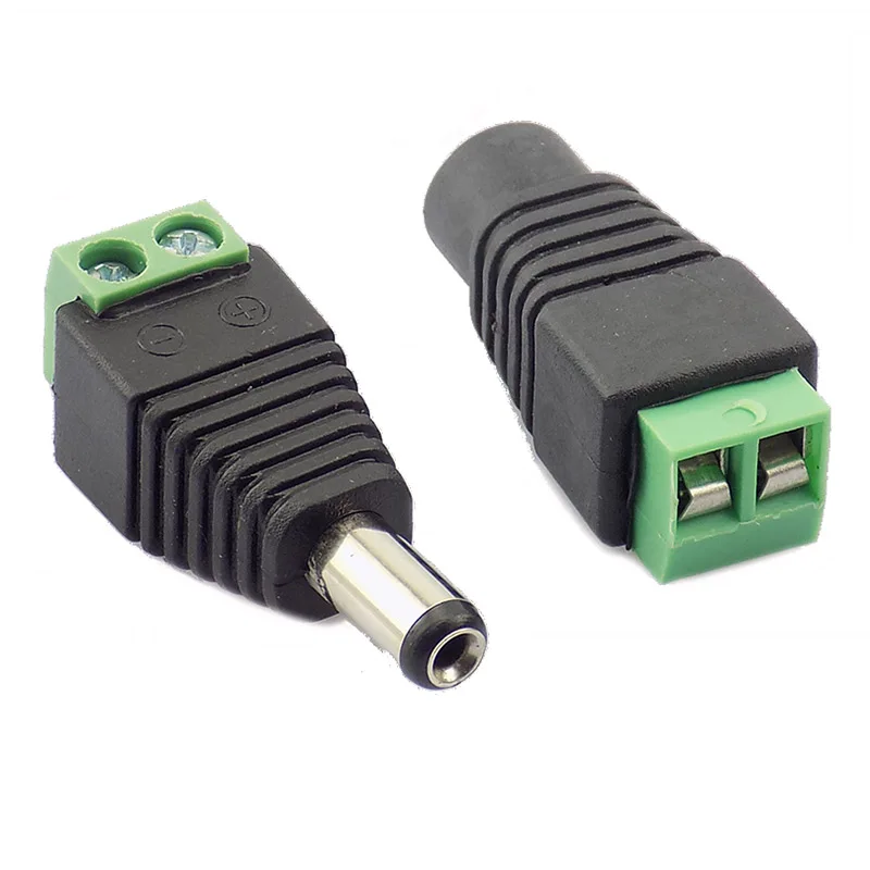 5 paires (10 pièces) coaxial Cat5 à Bnc prise mâle d'alimentation cc connecteur femelle adaptateur de prise Av BNC UTP pour caméra de vidéosurveillance Balun vidéo