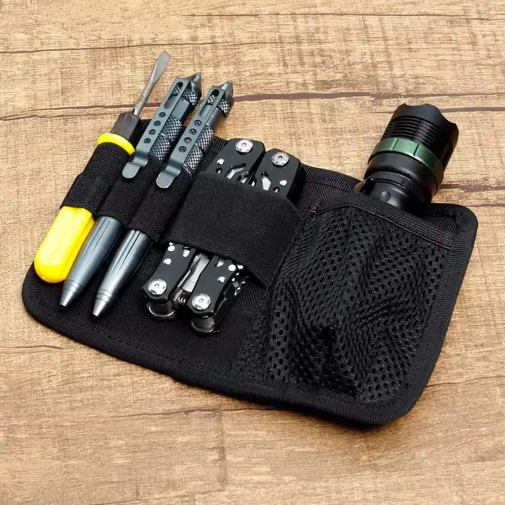 Modular Hook Loop Panel EDC Organizer - Inner Separation Pouch for Hunting Accessories, Utility Tools & Equipment