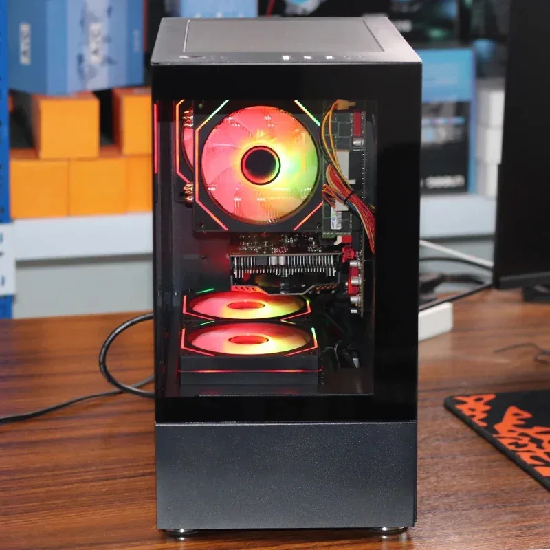 G30 Desktop computer E5 2673 V3 32GB 500G 1TB SSD RX550 4G twelve core win11 PC Desktop Computer Design drawing gaming pc gamer