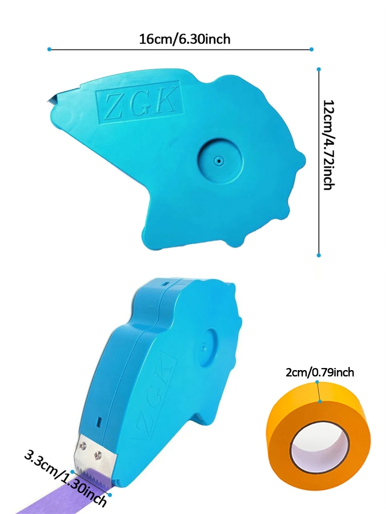 Upgraded Painter Masking Tape Applicator Machine Tape to Repair and Beautify Crack in Tiles Adhesive Tape with Tape Cutting Tool