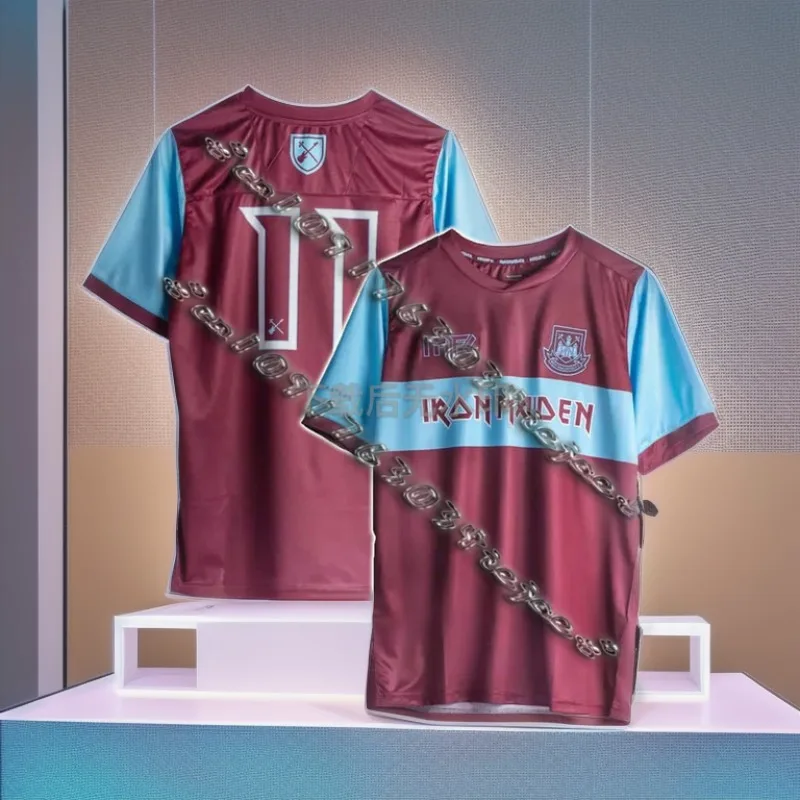 Zomer heet verkoop West Ham Iron Maiden Special Edition T-shirt Voetbal Jersey Training Uniform Sneldrogend Ademend