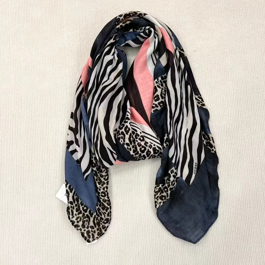 Comercio exterior original único español nuevo estampado bufanda de seda estilo diseñador moda mujer bufanda chal