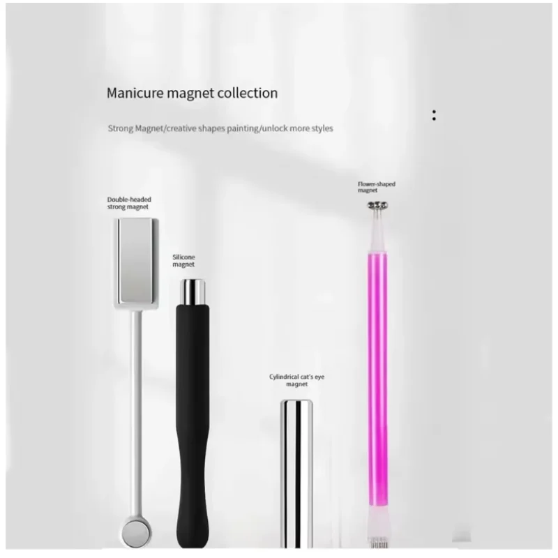 4 Teile/satz Multi Funktionale Nail art Magnet Stein Muster Absorbieren Nagel Gel Kristall Magnetische Bar Große Nagel Verbesserung Werkzeug Set