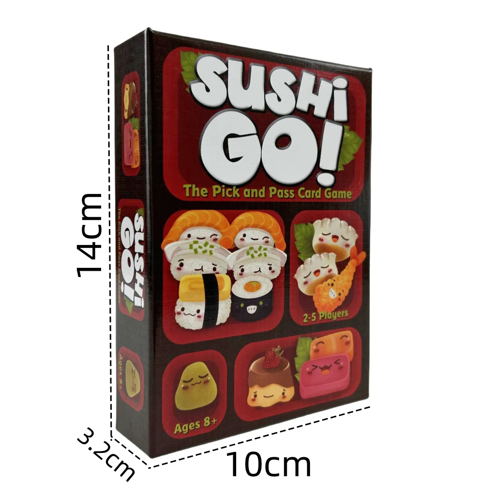 1 doos Sushi Go Family Gathering Bordspelkaart, Leuk kaartspel Sushi Go Party Kaartspellen Dekrol Creatief vakantiecadeau