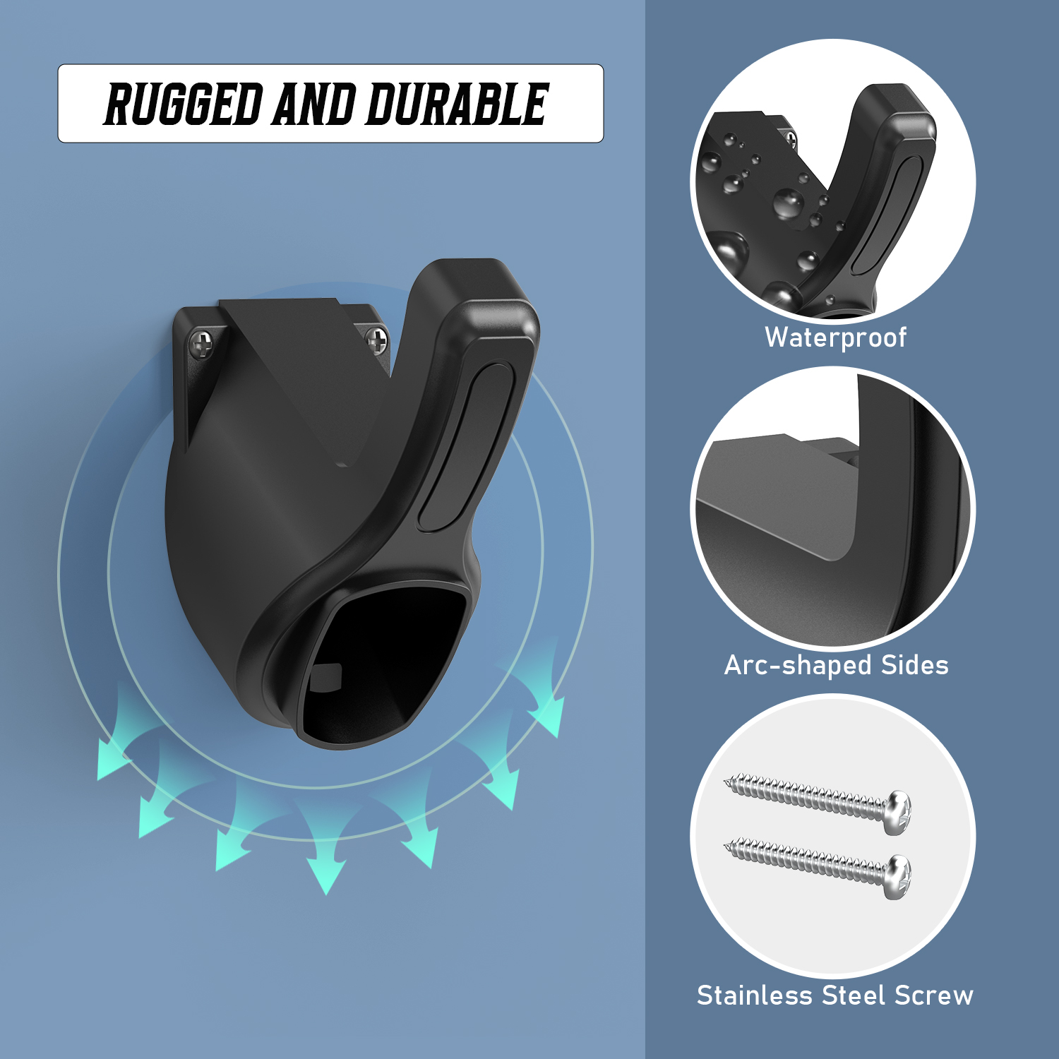 Draagbare EV Charger Plug Holder Stand voor TESLA Nacs Type 1 Type2 GB/T Autolader Muurbeugel Auto Oplaadkabel Beugel