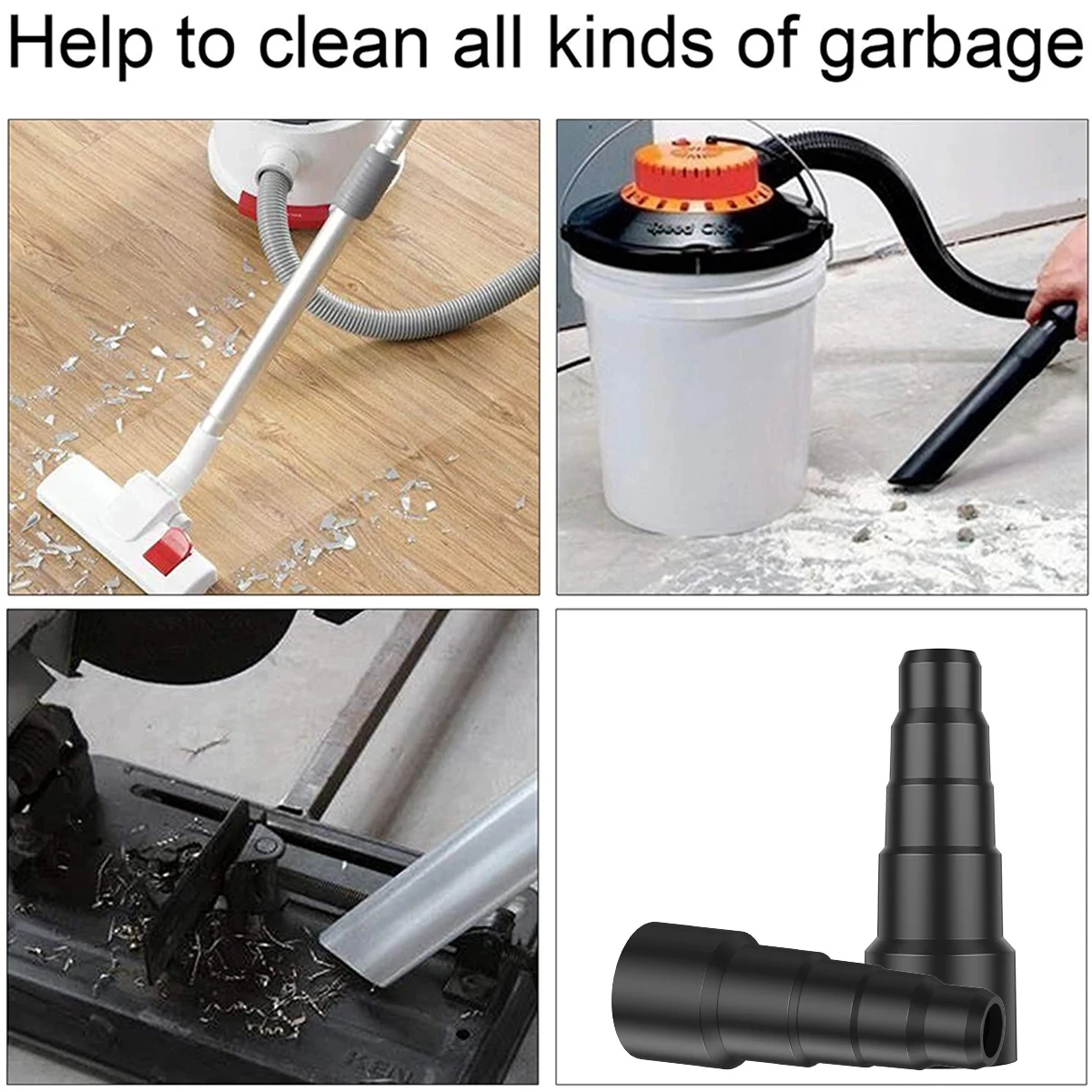 Universele Adapter Converter Stofzuiger Buis Slang 50/42/34/30/23mm Connector Accessoires