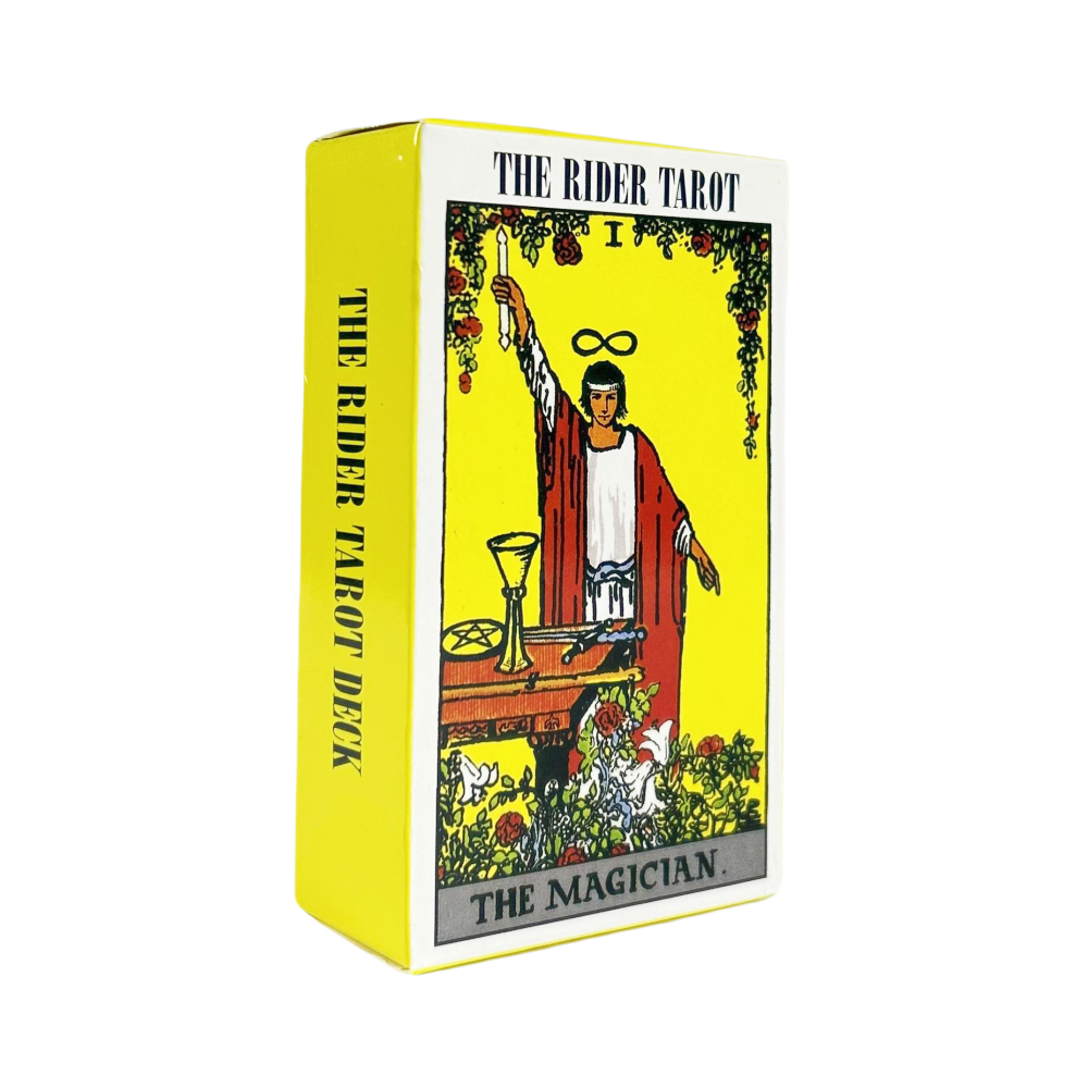 Cartas de tarô The Rider com guia de papel para adivinhação, uso pessoal, versão em inglês, baralho de oráculos para mulheres, meninas, jogo de tabuleiro