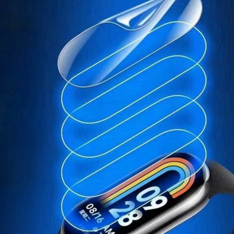 5 pçs filme de hidrogel para xiaomi mi banda 9 8 7 acessórios smartband capa completa protetor de tela relógio protetor