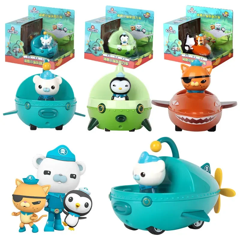 Ban Đầu Octonauts Lực Con Máy Bay Mini Xe Hơi Hợp Kim Barnacles Kwazii Đồng Peso Ma Sát Xe Hành Động Nhân Vật Đồ Chơi Trẻ Em Quà Tặng