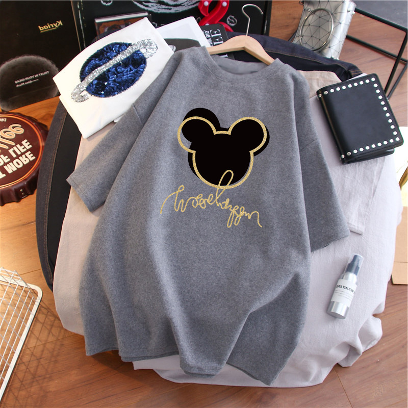 Camisetas de lactancia de algodón de maternidad con cuello redondo de manga corta, camisetas de lactancia con estampado de verano, camiseta de lactancia posparto para mujer