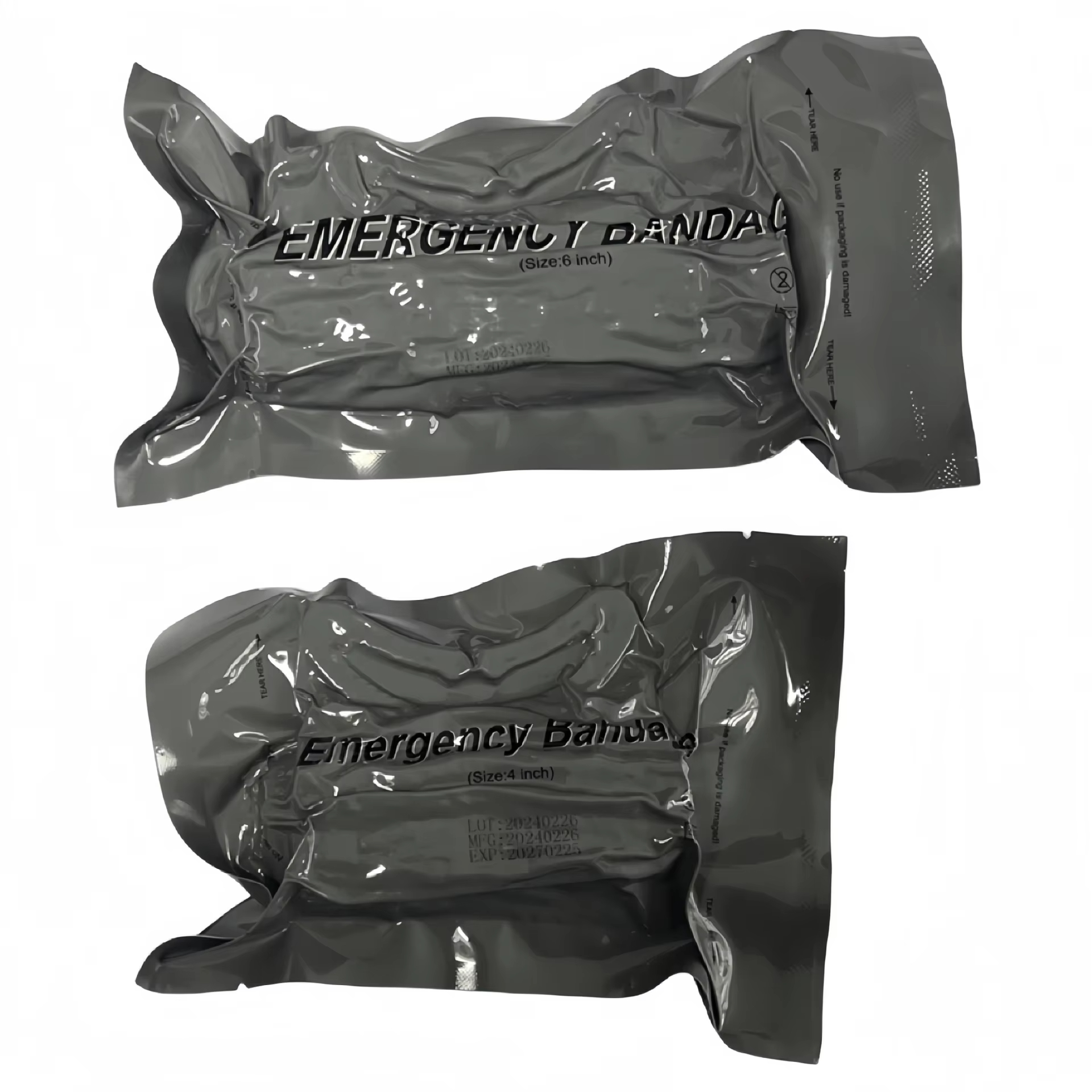 Kit de trauma médico bandagem israelense 4 polegadas/6 polegadas primeiros socorros de emergência para acampamento ao ar livre caminhadas-proteção de segurança para cuidados com feridas