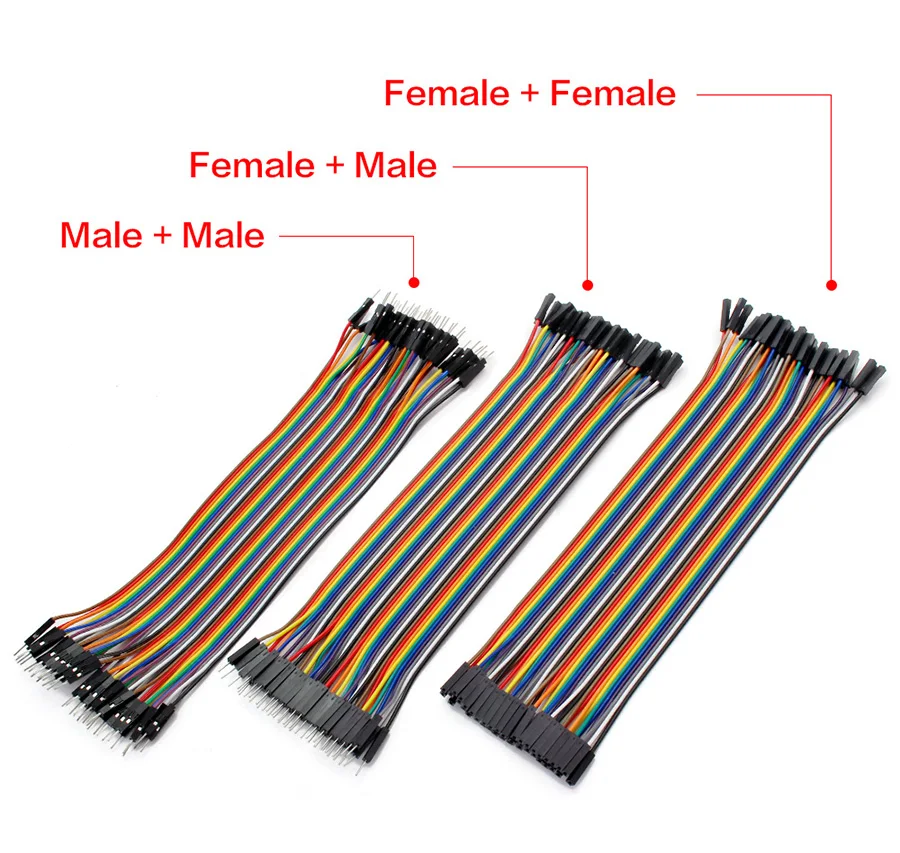40PIN Dupont Line Stecker auf Stecker Buchse auf Buchse Stecker auf Buchse Überbrückungsdrahtkabel 10 cm 20 cm 30 cm für Arduino DIY KIT